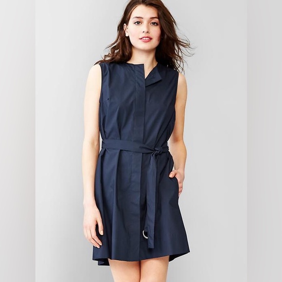 GAP Dresses & Skirts - NWOT GAP Indigo Belted Shirt Dress